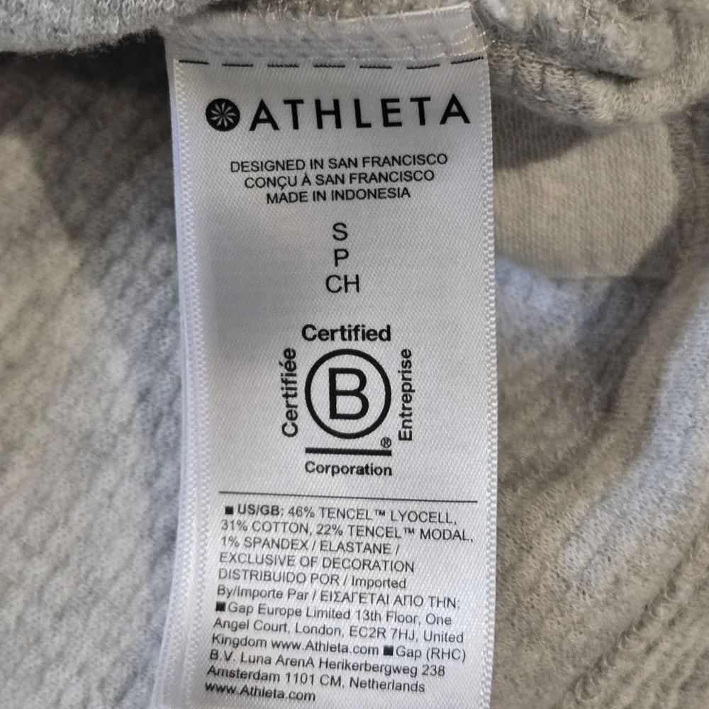 Atheta Coaster Waffle Hoodie in Light Heather Grey Women's Size Small - Picture 8 of 11